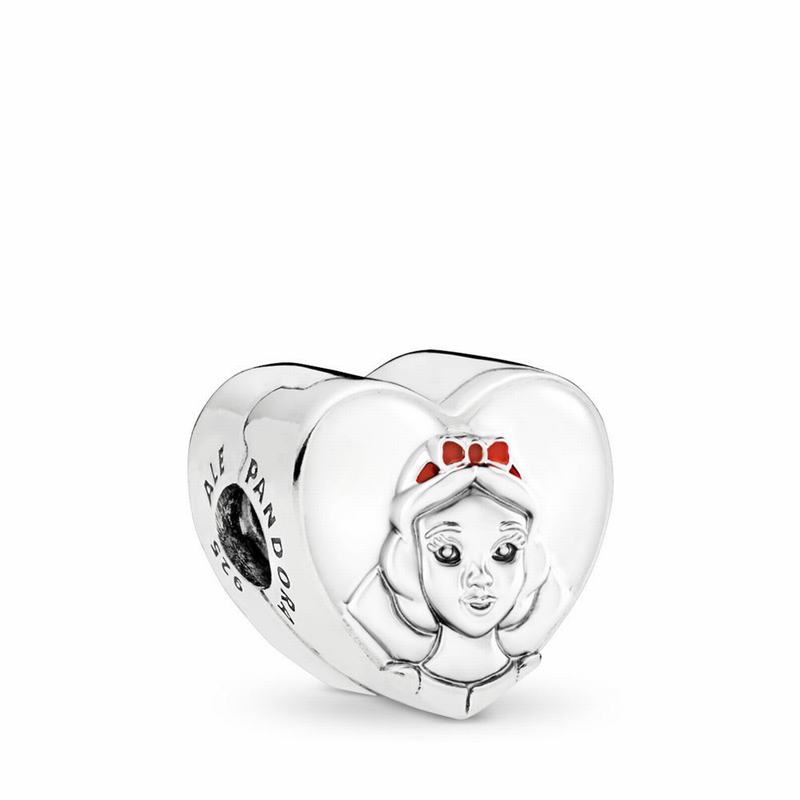 Pandora Disney Snow White Portrait Charm Outlet NZ, Sterling Silver (038294-PHW)